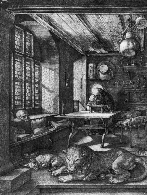 St. Jerome in his study, by Albrecht Dürer